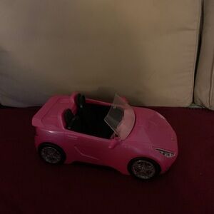 Barbie Convertible Car , pink doll car